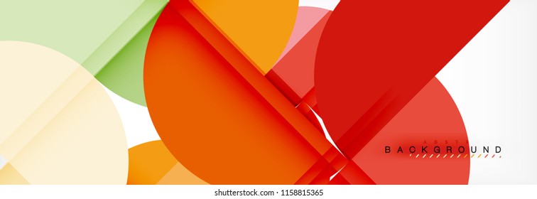 Abstrakter Halbkreis-Hintergrund, modernes geometrisches Muster-Design. Design-Vorlage für Vektorgrafik-Präsentationen, Broschüren oder Flyer-Muster oder geometrisches Webbanner