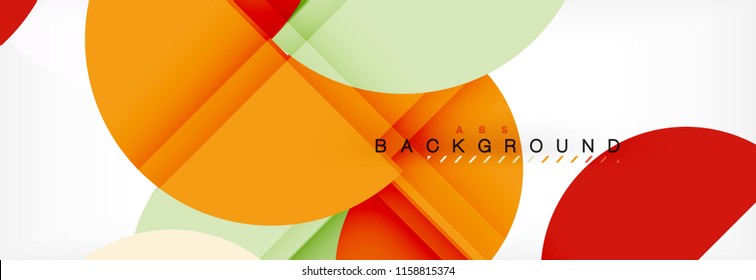 Semi circle abstract background, modern geometric pattern design. Vector business or technology presentation design template, brochure or flyer pattern, or geometric web banner