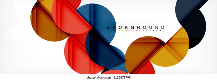 Fondo abstracto semicírculo, diseño geométrico moderno. Plantilla de diseño de presentación de vocabulario o tecnología, patrón de folleto o volante, o banner web geométrico