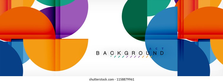 Fondo abstracto semicírculo, diseño geométrico moderno. Plantilla de diseño de presentación de vocabulario o tecnología, patrón de folleto o volante, o banner web geométrico
