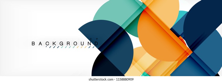 Semi circle abstract background, modern geometric pattern design. Vector business or technology presentation design template, brochure or flyer pattern, or geometric web banner