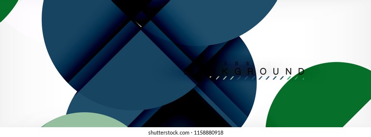 Semi circle abstract background, modern geometric pattern design. Vector business or technology presentation design template, brochure or flyer pattern, or geometric web banner