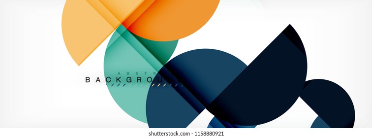 Semi circle abstract background, modern geometric pattern design. Vector business or technology presentation design template, brochure or flyer pattern, or geometric web banner