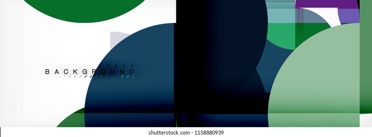 Semi circle abstract background, modern geometric pattern design. Vector business or technology presentation design template, brochure or flyer pattern, or geometric web banner
