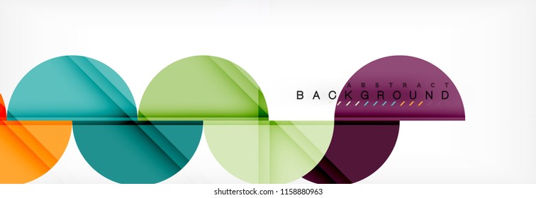 Semi circle abstract background, modern geometric pattern design. Vector business or technology presentation design template, brochure or flyer pattern, or geometric web banner