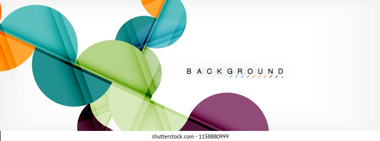 Semi circle abstract background, modern geometric pattern design. Vector business or technology presentation design template, brochure or flyer pattern, or geometric web banner