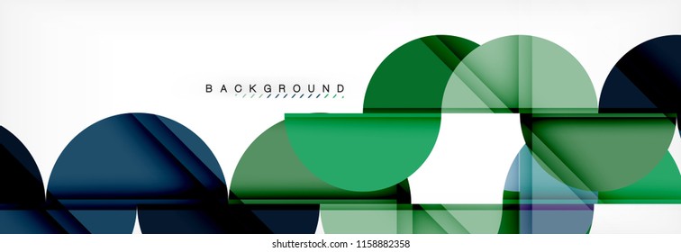 Fondo abstracto semicírculo, diseño geométrico moderno. Plantilla de diseño de presentación de vocabulario o tecnología, patrón de folleto o volante, o banner web geométrico