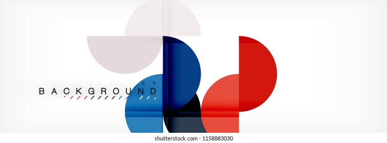 Semi circle abstract background, modern geometric pattern design. Vector business or technology presentation design template, brochure or flyer pattern, or geometric web banner