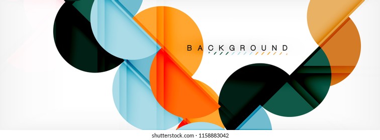 Semi circle abstract background, modern geometric pattern design. Vector business or technology presentation design template, brochure or flyer pattern, or geometric web banner