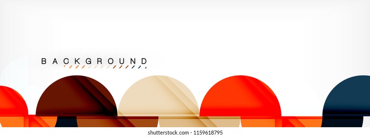 Fondo abstracto semicírculo, diseño geométrico moderno. Plantilla de diseño de presentación de vocabulario o tecnología, patrón de folleto o volante, o banner web geométrico