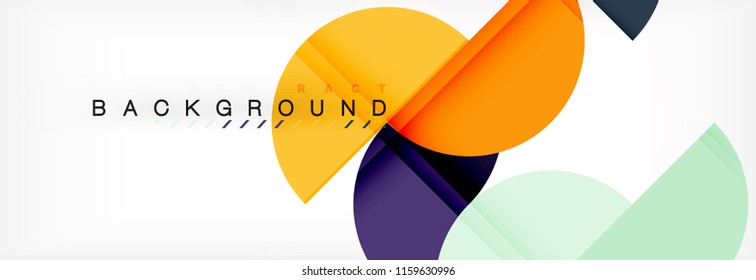 Fondo abstracto semicírculo, diseño geométrico moderno. Plantilla de diseño de presentación de vocabulario o tecnología, patrón de folleto o volante, o banner web geométrico