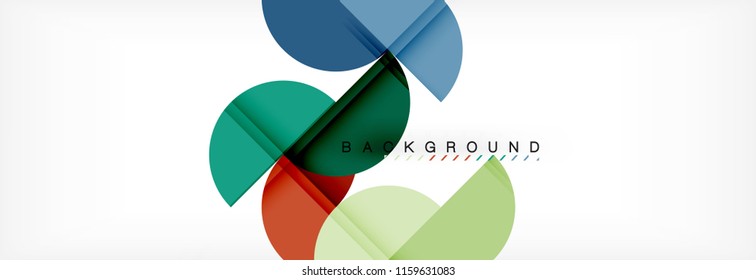 Semi circle abstract background, modern geometric pattern design. Vector business or technology presentation design template, brochure or flyer pattern, or geometric web banner
