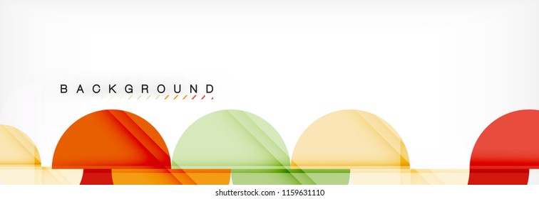 Semi circle abstract background, modern geometric pattern design. Vector business or technology presentation design template, brochure or flyer pattern, or geometric web banner