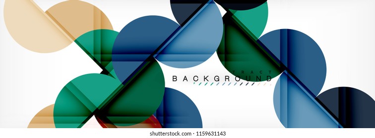 Semi circle abstract background, modern geometric pattern design. Vector business or technology presentation design template, brochure or flyer pattern, or geometric web banner