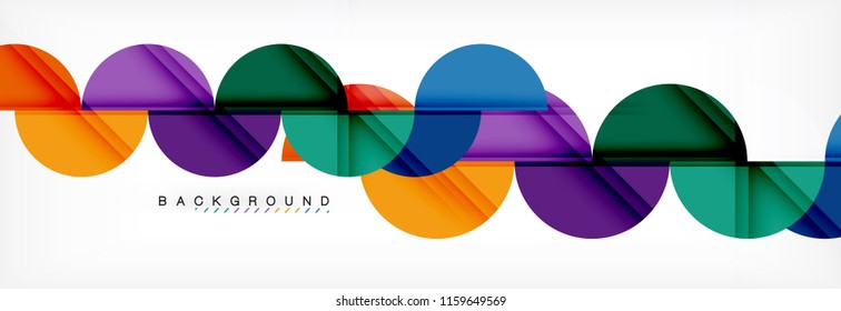 Semi circle abstract background, modern geometric pattern design. Vector business or technology presentation design template, brochure or flyer pattern, or geometric web banner