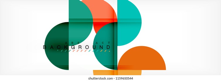 Semi circle abstract background, modern geometric pattern design. Vector business or technology presentation design template, brochure or flyer pattern, or geometric web banner