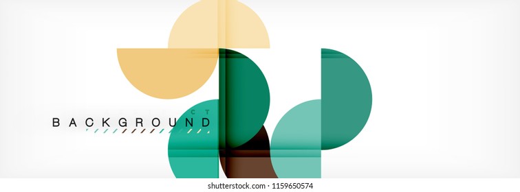 Fondo abstracto semicírculo, diseño geométrico moderno. Plantilla de diseño de presentación de vocabulario o tecnología, patrón de folleto o volante, o banner web geométrico