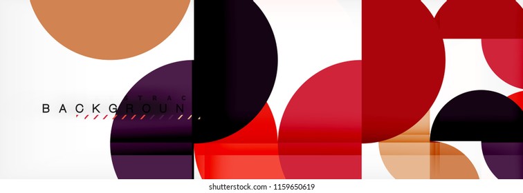 Semi circle abstract background, modern geometric pattern design. Vector business or technology presentation design template, brochure or flyer pattern, or geometric web banner