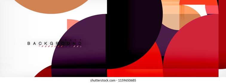 Semi circle abstract background, modern geometric pattern design. Vector business or technology presentation design template, brochure or flyer pattern, or geometric web banner