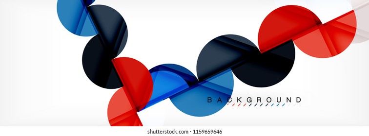 Semi circle abstract background, modern geometric pattern design. Vector business or technology presentation design template, brochure or flyer pattern, or geometric web banner