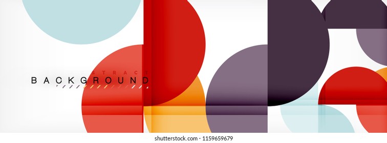 Semi circle abstract background, modern geometric pattern design. Vector business or technology presentation design template, brochure or flyer pattern, or geometric web banner