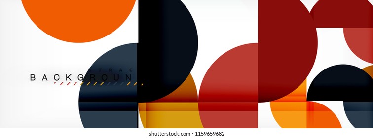 Semi circle abstract background, modern geometric pattern design. Vector business or technology presentation design template, brochure or flyer pattern, or geometric web banner