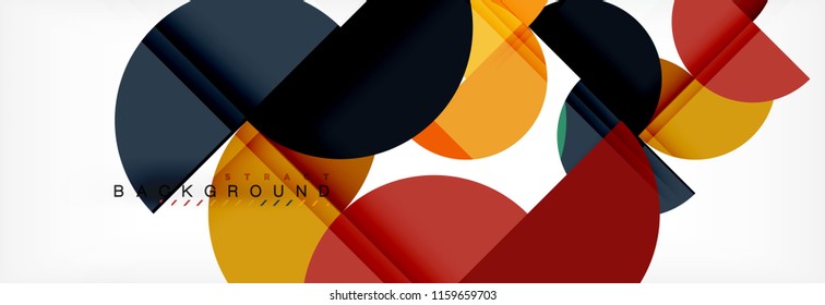 Fondo abstracto semicírculo, diseño geométrico moderno. Plantilla de diseño de presentación de vocabulario o tecnología, patrón de folleto o volante, o banner web geométrico