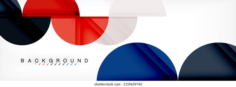 Semi circle abstract background, modern geometric pattern design. Vector business or technology presentation design template, brochure or flyer pattern, or geometric web banner