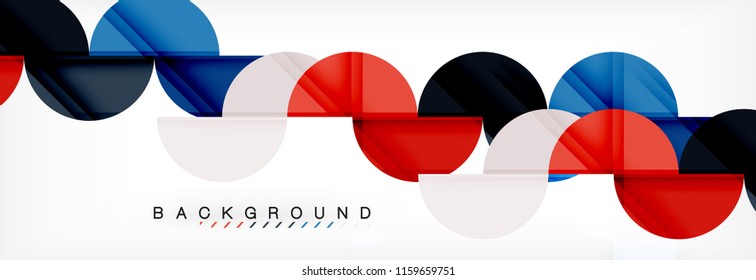 Semi circle abstract background, modern geometric pattern design. Vector business or technology presentation design template, brochure or flyer pattern, or geometric web banner