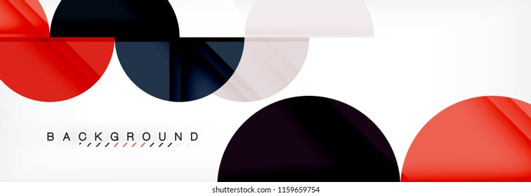 Semi circle abstract background, modern geometric pattern design. Vector business or technology presentation design template, brochure or flyer pattern, or geometric web banner