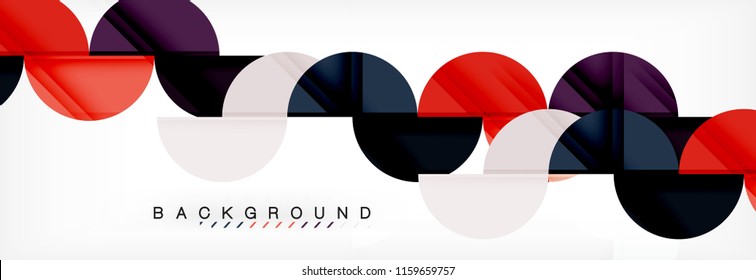 Fondo abstracto semicírculo, diseño geométrico moderno. Plantilla de diseño de presentación de vocabulario o tecnología, patrón de folleto o volante, o banner web geométrico