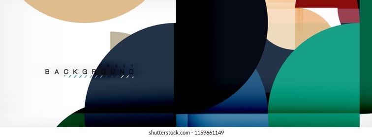 Semi circle abstract background, modern geometric pattern design. Vector business or technology presentation design template, brochure or flyer pattern, or geometric web banner