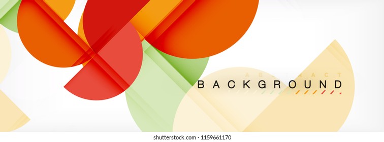 Semi circle abstract background, modern geometric pattern design. Vector business or technology presentation design template, brochure or flyer pattern, or geometric web banner