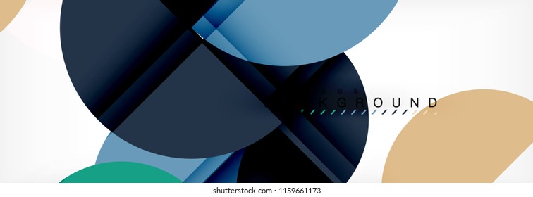 Semi circle abstract background, modern geometric pattern design. Vector business or technology presentation design template, brochure or flyer pattern, or geometric web banner