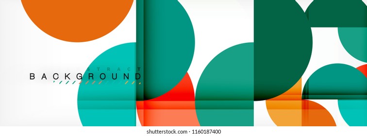 Semi circle abstract background, modern geometric pattern design. Vector business or technology presentation design template, brochure or flyer pattern, or geometric web banner