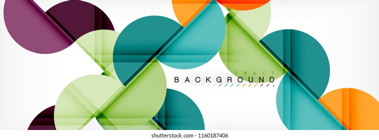Fondo abstracto semicírculo, diseño geométrico moderno. Plantilla de diseño de presentación de vocabulario o tecnología, patrón de folleto o volante, o banner web geométrico