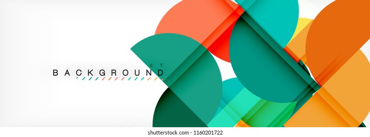 Semi circle abstract background, modern geometric pattern design. Vector business or technology presentation design template, brochure or flyer pattern, or geometric web banner