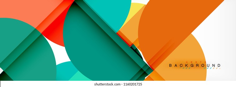 Semi circle abstract background, modern geometric pattern design. Vector business or technology presentation design template, brochure or flyer pattern, or geometric web banner