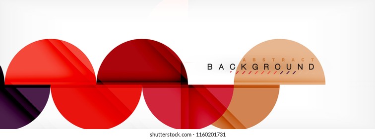 Semi circle abstract background, modern geometric pattern design. Vector business or technology presentation design template, brochure or flyer pattern, or geometric web banner