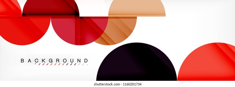 Abstrakter Halbkreis-Hintergrund, modernes geometrisches Muster-Design. Design-Vorlage für Vektorgrafik-Präsentationen, Broschüren oder Flyer-Muster oder geometrisches Webbanner