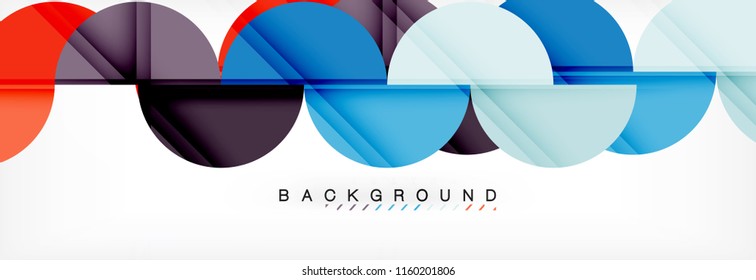 Fondo abstracto semicírculo, diseño geométrico moderno. Plantilla de diseño de presentación de vocabulario o tecnología, patrón de folleto o volante, o banner web geométrico