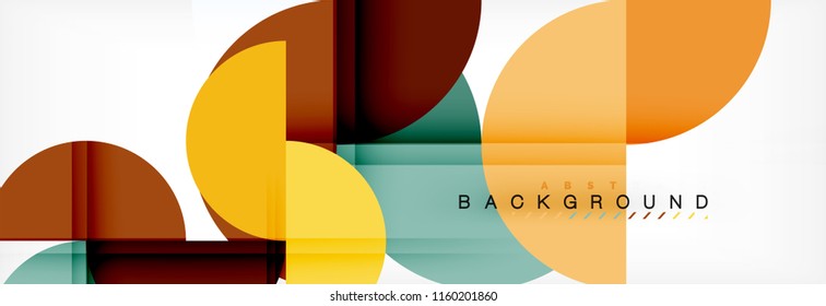 Semi circle abstract background, modern geometric pattern design. Vector business or technology presentation design template, brochure or flyer pattern, or geometric web banner