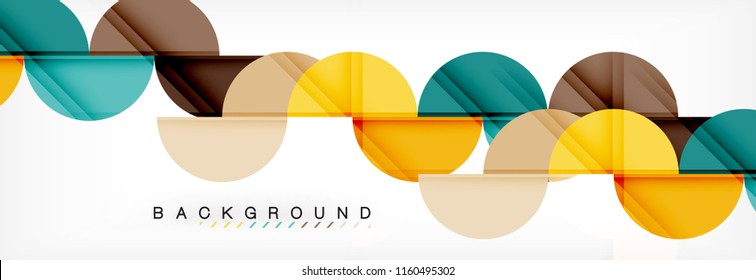 Semi circle abstract background, modern geometric pattern design. Vector business or technology presentation design template, brochure or flyer pattern, or geometric web banner