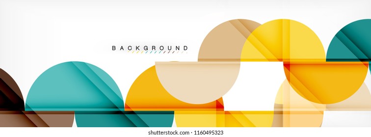 Fondo abstracto semicírculo, diseño geométrico moderno. Plantilla de diseño de presentación de vocabulario o tecnología, patrón de folleto o volante, o banner web geométrico