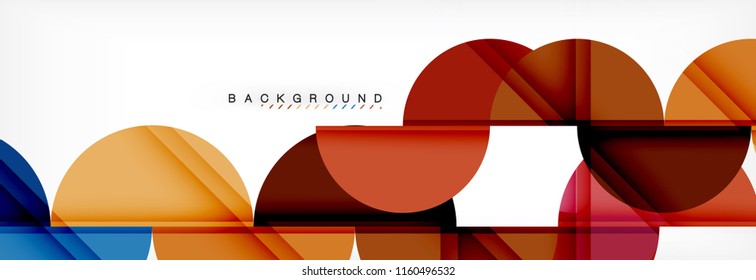 Fondo abstracto semicírculo, diseño geométrico moderno. Plantilla de diseño de presentación de vocabulario o tecnología, patrón de folleto o volante, o banner web geométrico