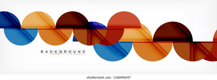 Semi circle abstract background, modern geometric pattern design. Vector business or technology presentation design template, brochure or flyer pattern, or geometric web banner