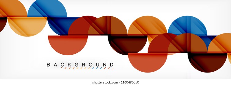 Semi circle abstract background, modern geometric pattern design. Vector business or technology presentation design template, brochure or flyer pattern, or geometric web banner