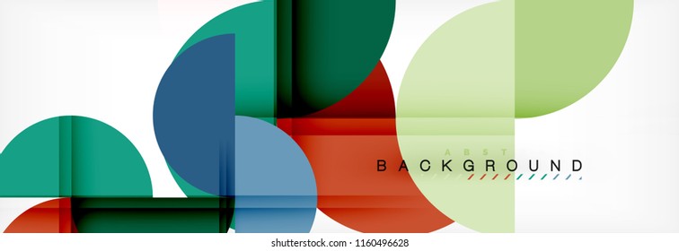 Semi circle abstract background, modern geometric pattern design. Vector business or technology presentation design template, brochure or flyer pattern, or geometric web banner