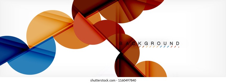 Semi circle abstract background, modern geometric pattern design. Vector business or technology presentation design template, brochure or flyer pattern, or geometric web banner