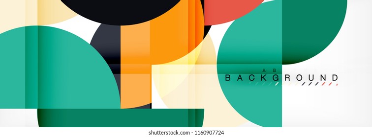 Semi circle abstract background, modern geometric pattern design. Vector business or technology presentation design template, brochure or flyer pattern, or geometric web banner